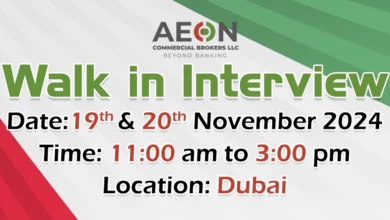 AEON Walk in Interview in Dubai