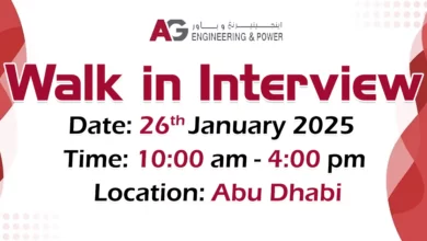 AG Engineering and Power Walk in Interview in Abu Dhabi