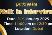 Prowin Properties Walk in Interview in Dubai