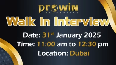 Prowin Properties Walk in Interview in Dubai