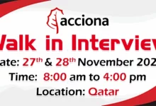 Acciona Group Walk in Interview in Qatar