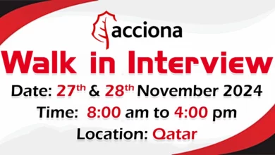 Acciona Group Walk in Interview in Qatar