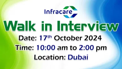 Infracare Walk in Interview in Dubai