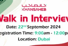 Khansaheb Walk in Interview in Dubai