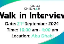 Khidmah Walk in Interview in Abu Dhabi