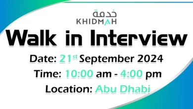 Khidmah Walk in Interview in Abu Dhabi