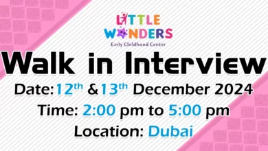 Little Wonders Walk in Interview in Dubai