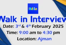 iMile Delivery Walk in Interview in Ajman