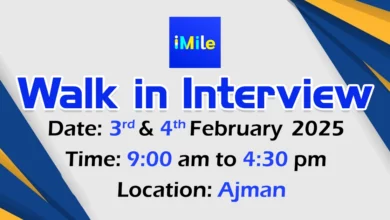 iMile Delivery Walk in Interview in Ajman