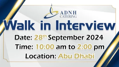 ADNH Catering Walk in Interview in Abu Dhabi