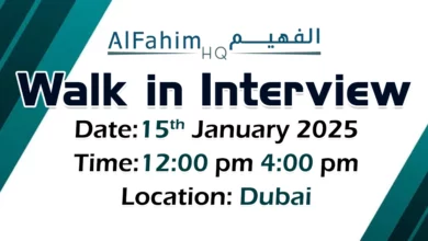 AlFahim HQ Walk in Interviews in Dubai