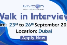 Mycon Walk in Interview in Dubai