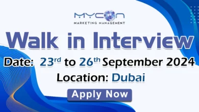 Mycon Walk in Interview in Dubai