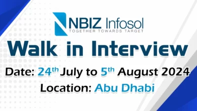 Nbiz Infosol Walk in Interview in Abu Dhabi