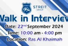 Streit Group Walk in Interview in Ras Al Khaimah