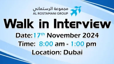 Al Rostamani Group Walk in Interview in Dubai