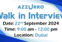 Azzurro Walk in Interview in Dubai