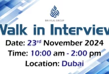 Bin Hilal Group Walk in Interview in Dubai