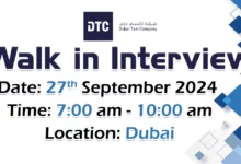 DTC Walk in Interview in Dubai