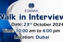 Ejadah Walk in Interview in Dubai