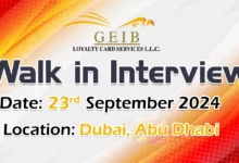 GEIB Walk in Interview in Dubai & Abu Dhabi