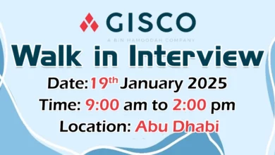 GISCO Walk in Interview in Abu Dhabi