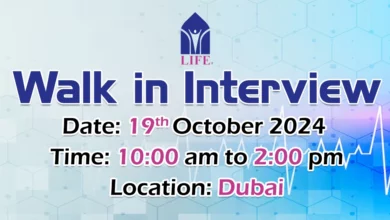 Life Pharmacy Walk in Interview in Dubai