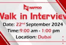 NAFFCO Walk in Interview in Dubai