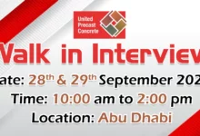 United Precast Walk in Interview in Abu Dhabi