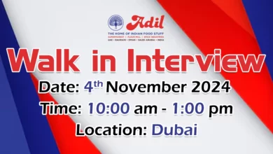 Al Adil Trading Walk in Interview in Dubai