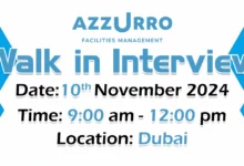 Azzurro Walk in Interview in Dubai