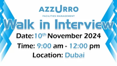 Azzurro Walk in Interview in Dubai