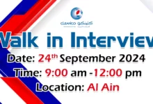 Cleanco Walk in Interview in Al Ain