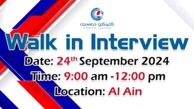 Cleanco Walk in Interview in Al Ain