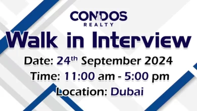 Condos Realty Walk in Interview in Dubai