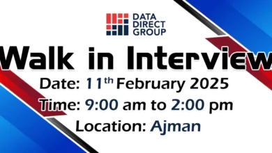 Data Direct Group Walk in Interview in Ajman