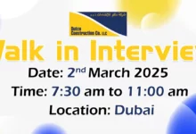 Dutco Group Walk in Interview in Dubai