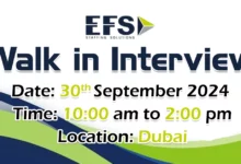 EFS Staffing Walk in Interview in Dubai