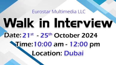 Eurostar Multimedia Walk in Interview in Dubai