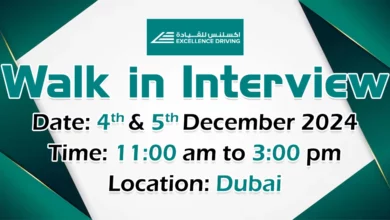 Excellence Driving Walk in Interview in Dubai