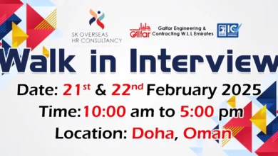 Galfar Engineering Walk in Interview in Doha & Oman