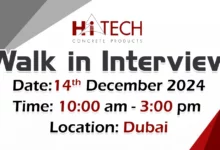 Hitech Walk in Interview in Dubai