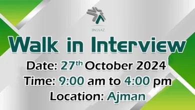 Injaaz FM Walk in Interview in Ajman