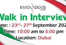 Innovations Group Walk in Interview in Dubai