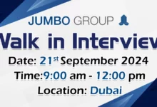 Jumbo Electronics Walk in Interview in Dubai