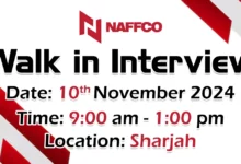 NAFFCO Walk in Interview in Sharjah