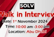 SOLV Group Walk in Interview in Abu Dhabi