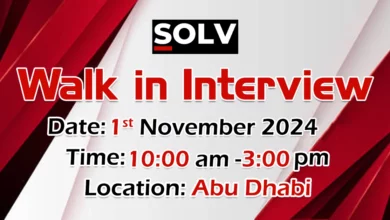 SOLV Group Walk in Interview in Abu Dhabi