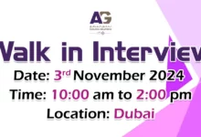 AG Facilities Walk in Interviews in Dubai