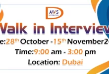 AWS Distribution Walk in Interview in Dubai